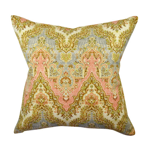 Vesper lane lillian august home damask cotton throw pillow wayfair